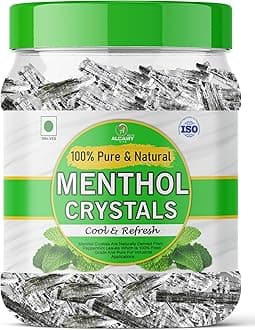 AAAL 100% Pure Menthol Crystals Food Grade And Edible/Freshness Sealed Pack (JAR, 100 Grams)