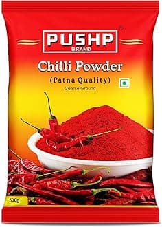 Pushp Brand Patna Paprika Red Chili Powder (500 Gm (Pack Of 1)