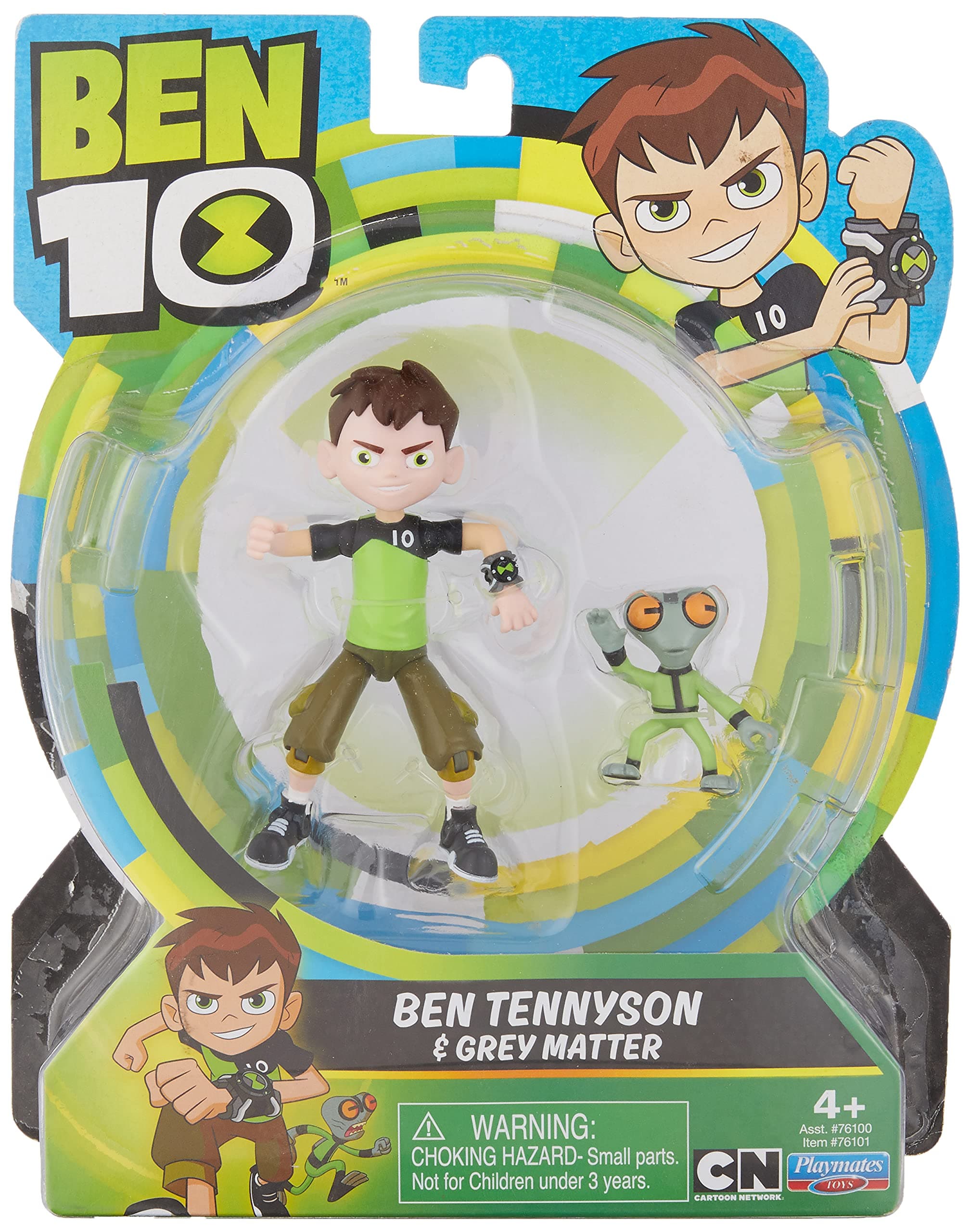Cartoon Network Ben 10 Reboot Series 4" Basic Figure Ben Tennis & Grey Matter / CARTOON NETWORK 2017 BEN10 REBOOT 4' BASIC BEN TENNYSON & GREY MATTER [Parallel Import Product] CN Anime Overseas Ben:10 Alien Hero