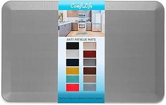 ComfiLife Anti Fatigue Floor Mat – 3/4 Inch Thick Perfect Kitchen Mat, Standing Desk Mat – Comfort at Home, Office, Garage – Durable – Stain Resistant – Non-Slip Bottom – Gray, 20x32 Inch