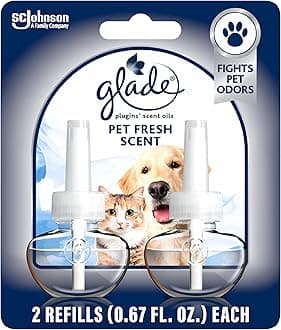 PlugIns Refills Air Freshener, Pet Fresh Scent, Scented and Essential Oils for Home and Bathroom, 0.67 Fl Oz, 2 Count