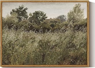 InSimSea Framed Wild Grass Wall Art Decor for Living Room Bedroom Office (30x40cm)