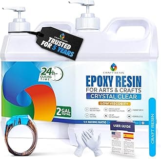 Epoxy Kit - 2000ml /2240g Crystal Clear Art Casting for Jewellery Making, River Table, Countertop, Cheeseboard, Tumbler - 2L Kit