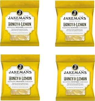 Jakeman's Jakemans Lozenges Honey & Lemon Menthol (Pack of 4)