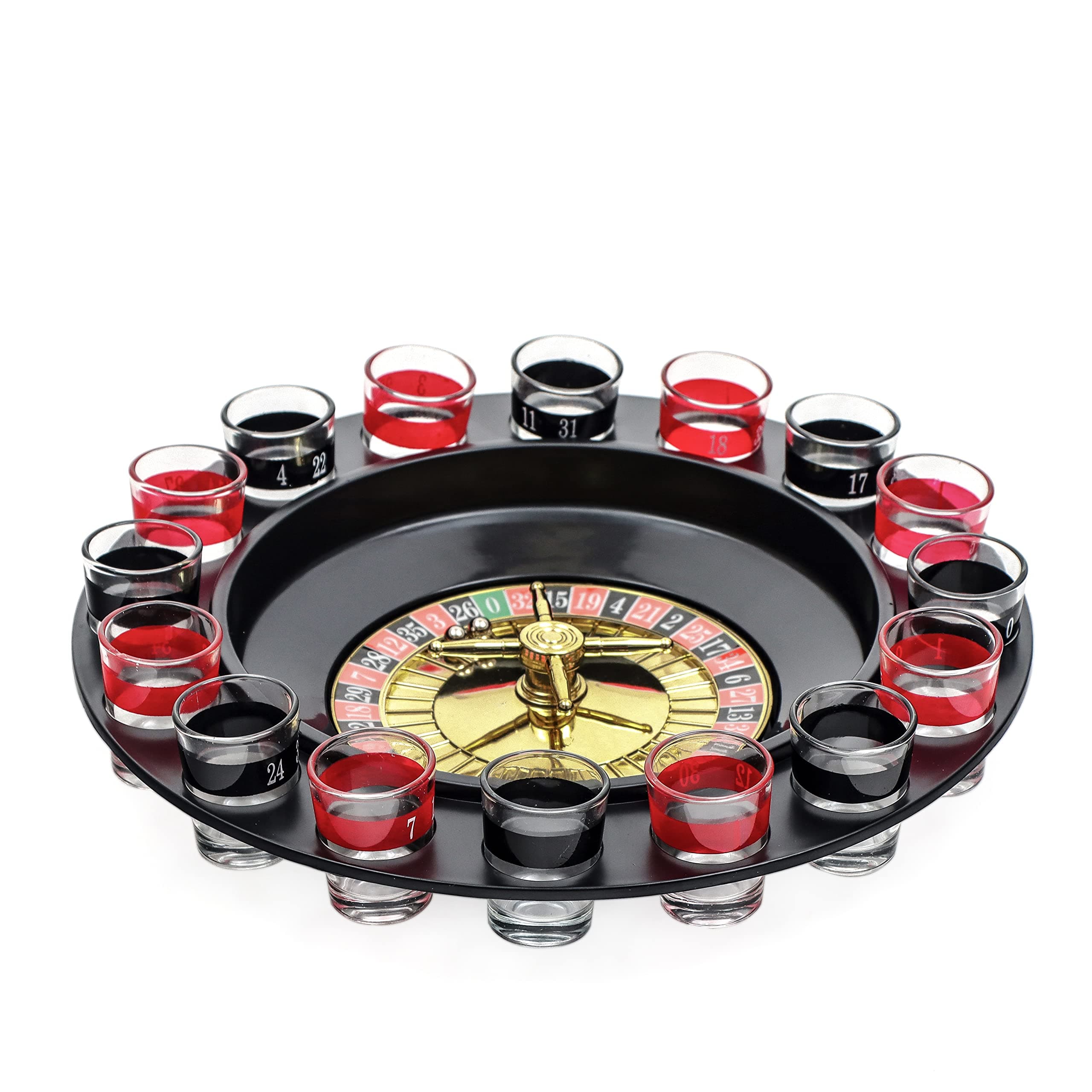16pc Shot Roulette Game Set - Shot Spinning Drinking Game