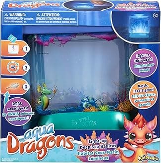 Animagic Aqua Dragons Light-Up Deep Sea Habitat | Build an Aquatic Ecosystem, Watch Prehistoric Pets Hatch & Grow Science Kit | Ages 6+ (Packaging may vary)