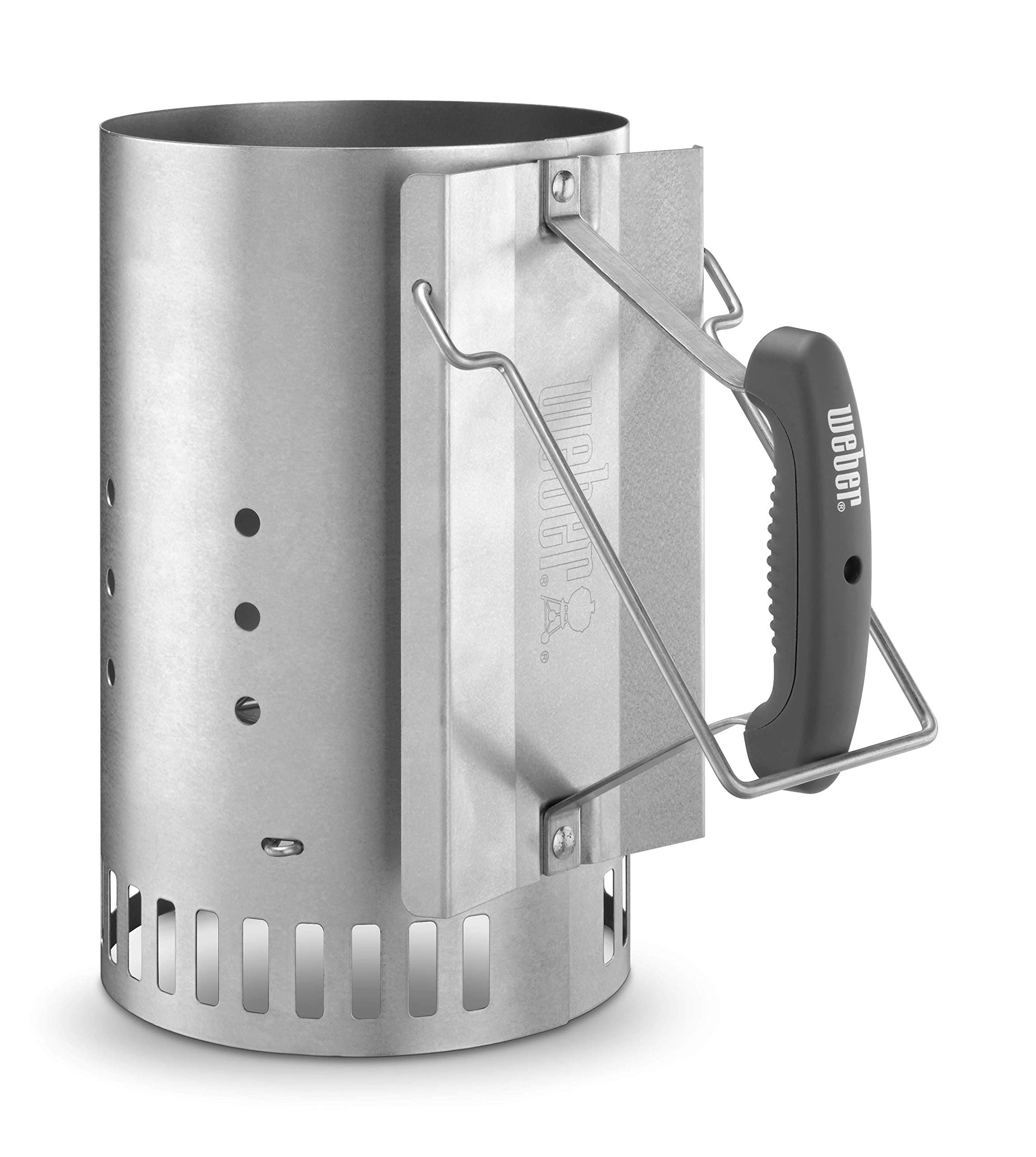 Weber Rapidfire Chimney Starter for Use With Charcoal Grills, Aluminized Steel