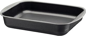 Tramontina Grill Pan, Brazil, 11.0 x 8.7 inches (28 x 22 cm), Deep Type, Aluminum, Non-Stick (Fluorine Coated), Dishwasher Safe, Gas Safe, Direct Flame, Oven, Lightweight, High Heat Conduction