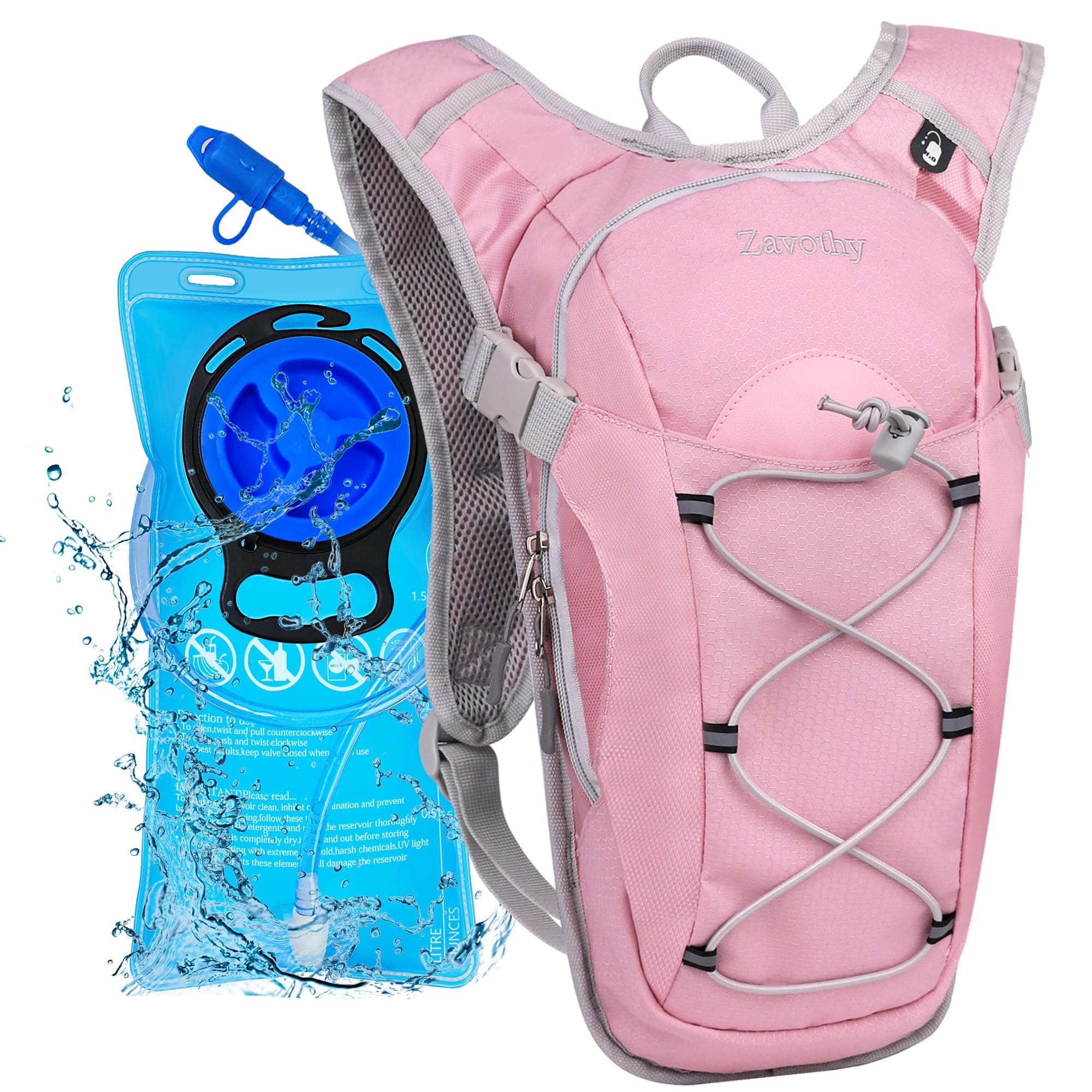 Hydration Backpack with 2L Hydration Bladder Water Backpack for Hiking Hydration Pack for Running Cycling Hiking