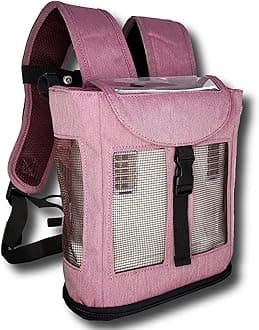 O2TOTES Ultra Lightweight Backpack For Inogen One G3 Unit (Burgundy) FITS ONLY: INOGEN ONE G3 UNITS: IO-300 OR, IS-300