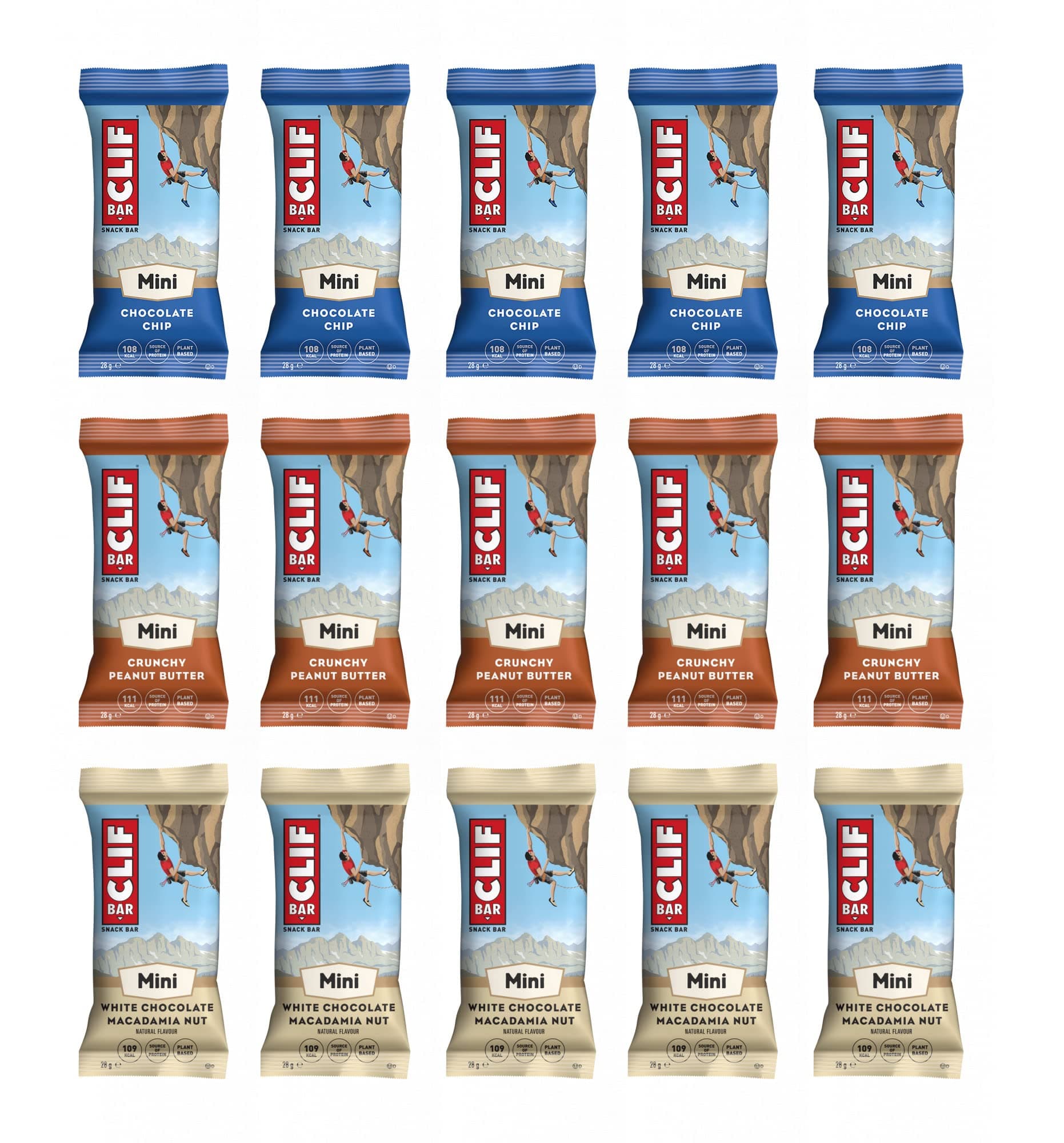CLIF BAR Minis - Mixed Selection Box - 15 Bars