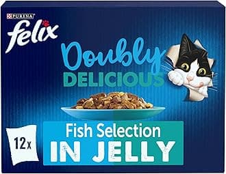 Doubly Delicious Fish Selection in Jelly Wet Cat Food 12x85g (Pack of 4)