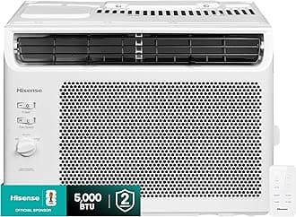 Hisense 5,000 BTU Window Air Conditioner, Easy Installation,Ultra Quiet, Easy-to-install Window Kit Included, 2 Years Warranty