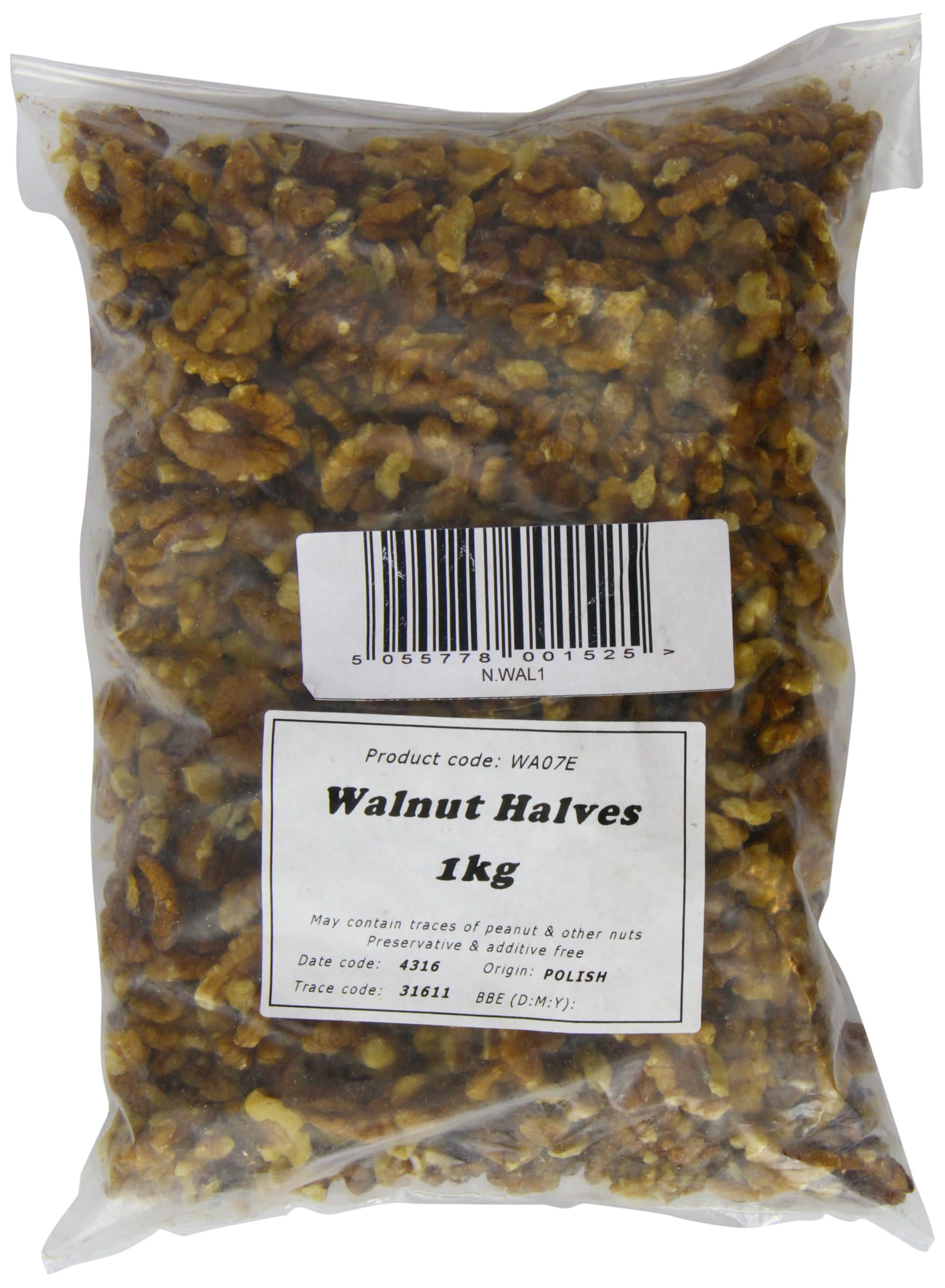 Walnuts Light Amber Halves 1 Kg