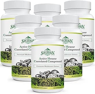 Active Hexose Correlated Compound 1500 mg Supplement, Natural 8 Mushroom Extract Supplement, Immune System, Liver Function, Natural Killer and T Cells Activity, 540 Veggie Capsules