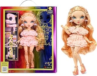 RAINBOW HIGH Victoria - Light Pink Fashion Doll and Freckles from Head to Toe. Fashionable Outfit & 10+ Colorful Play Accessories. Great Gift for Kids 4-12 Years Old and Collectors