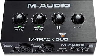 M-Audio USB オーディオインターフェース 音楽制作ソフトウェア付 Mac Win DTM DAW 低ノイズ ライブ配信 再生 宅録 M-Track Duo