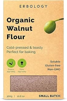 100% Organic Walnut Flour 300g - Cold-Pressed Raw Walnuts - Small Batch - Sustainably Straight from Farm in Transylvania - Non-GMO - Recyclable Packaging