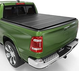 YITAMOTOR Quad Fold Hard Truck Tonneau Cover Fits for Dodge Ram 1500 New Body Style 2019 2020 2021 2022 2023 2024 2025 2026 with 6.4ft Bed w/o Rambox, Heavy-Duty Aluminum Alloy Bed Cover