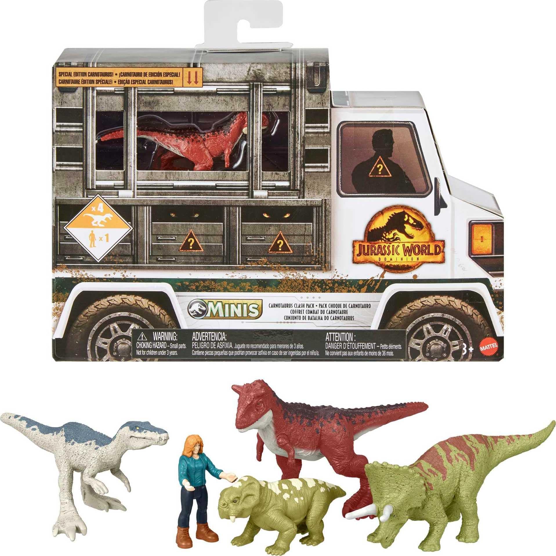 Mattel Jurassic World Minis Multipack Carnotaurus Clash Pack