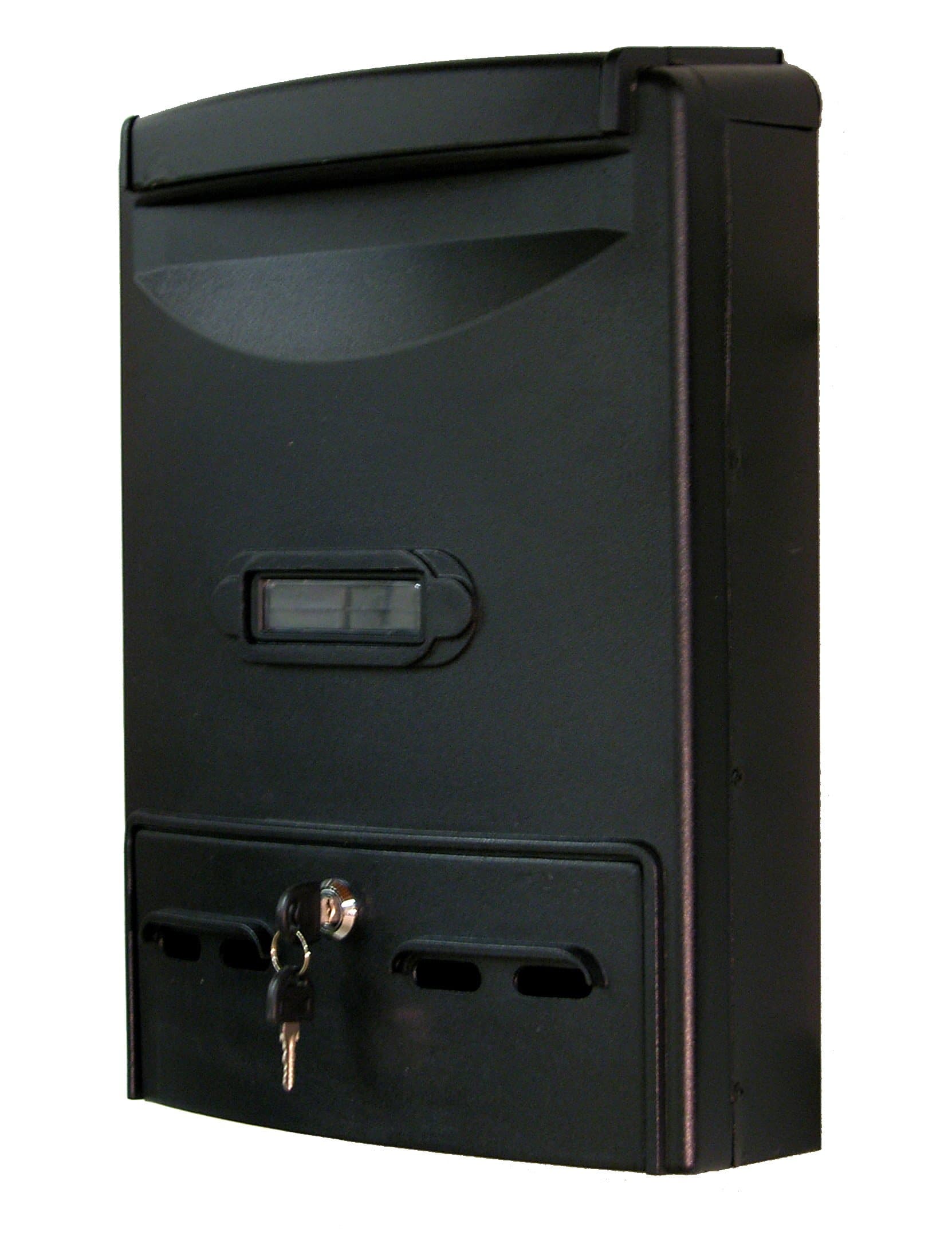 Fine Art Lighting AB04B Wall Mounted Mailbox, 11 by 4 by 15-Inch, Black