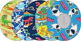 Glucomart Adhesive Patches for Dexcom G7, Dexcom Stelo, and Infusion Sets (5 Count) – Maximum Strength CGM Patches, Waterproof & Hypoallergenic (Surf Variety Pack) (G7/Infusion Set)