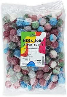 Just Treats Mega Sour Assorted Mix 1kg Party Bag