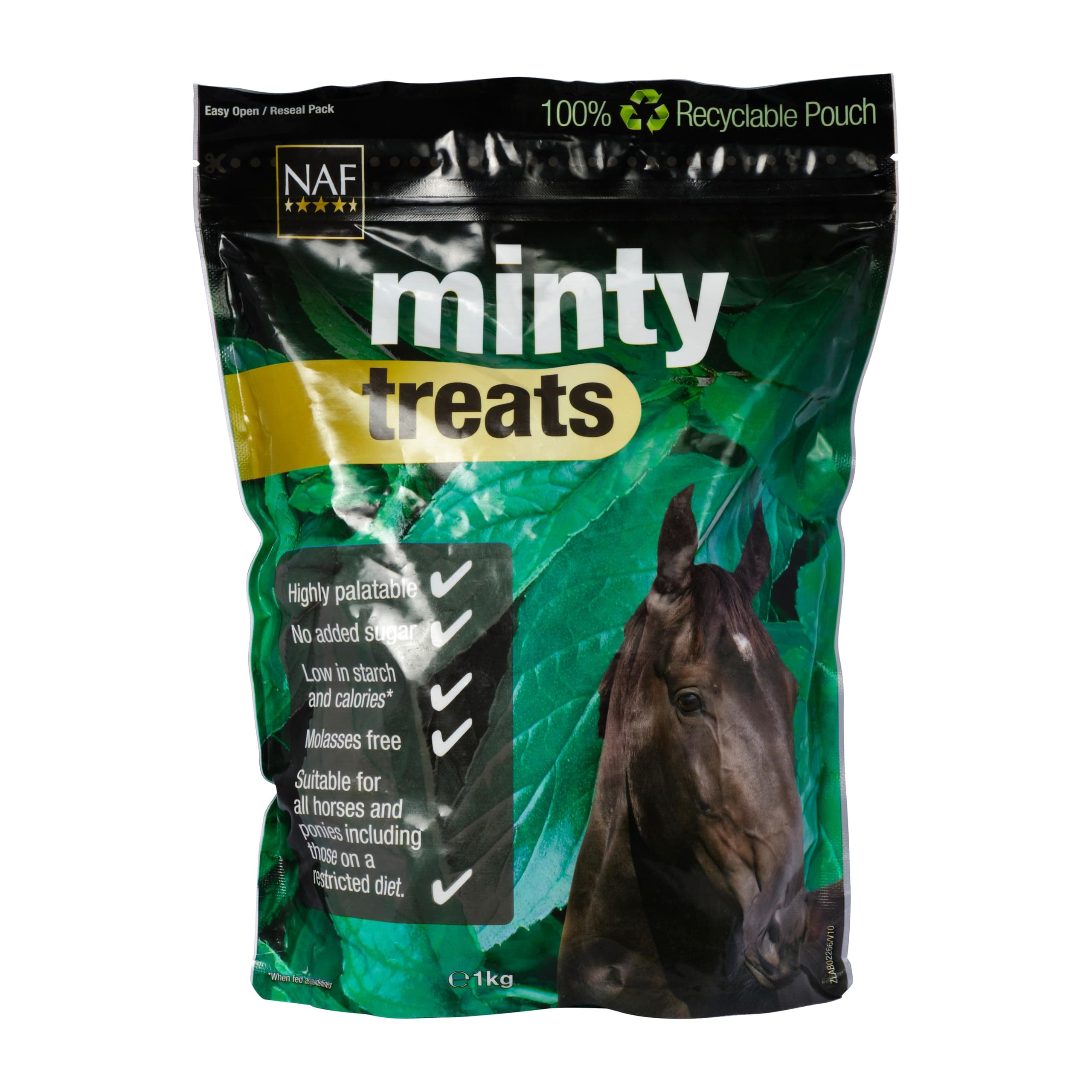NAF Minty Treats for Horses 1kg – Natural Mint Horse Treats – Healthy, Tasty Reward – Ideal for Training or Treating – No Added Sugar – Grain-Free Formula