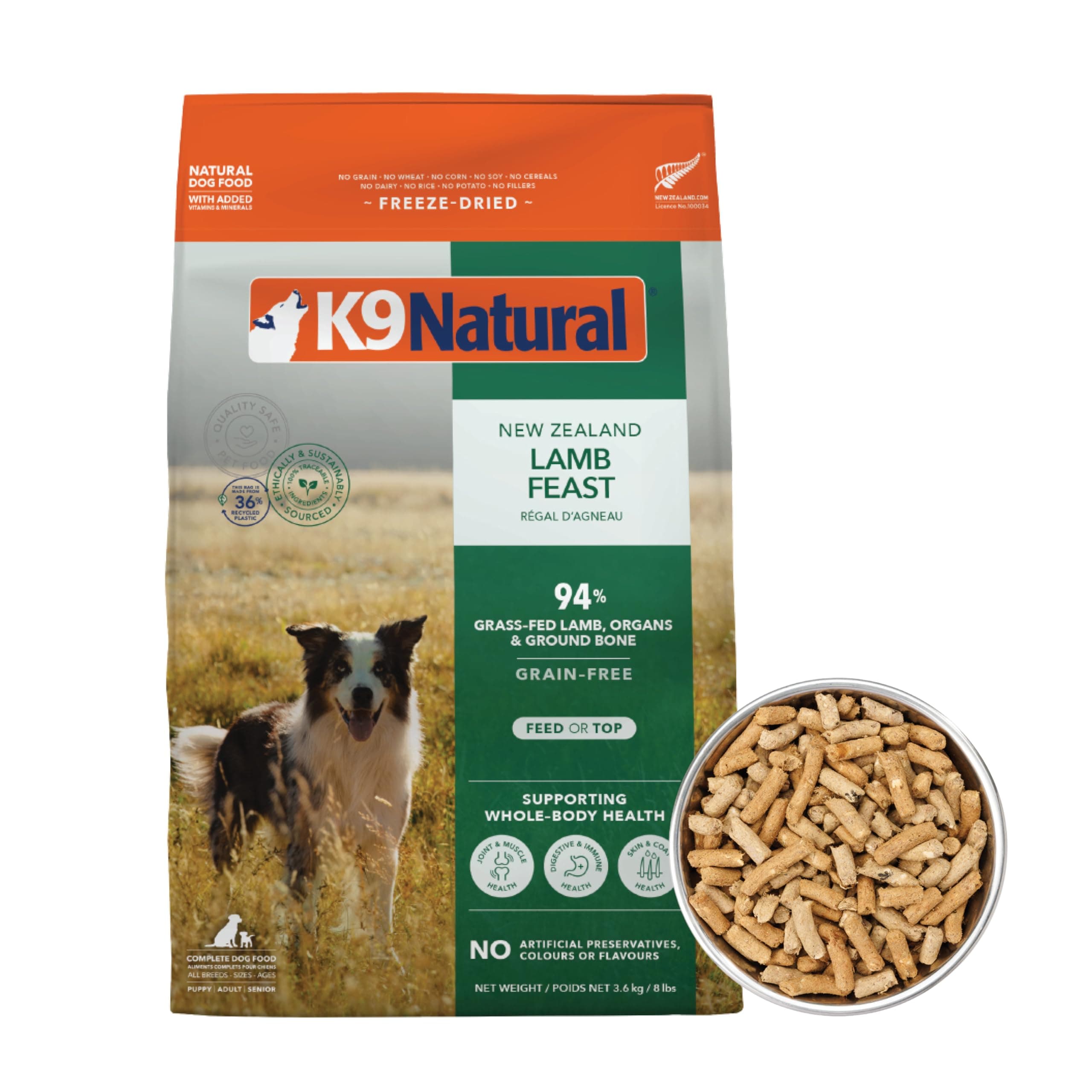 K9 NAT FRZ Dry Lamb 4#