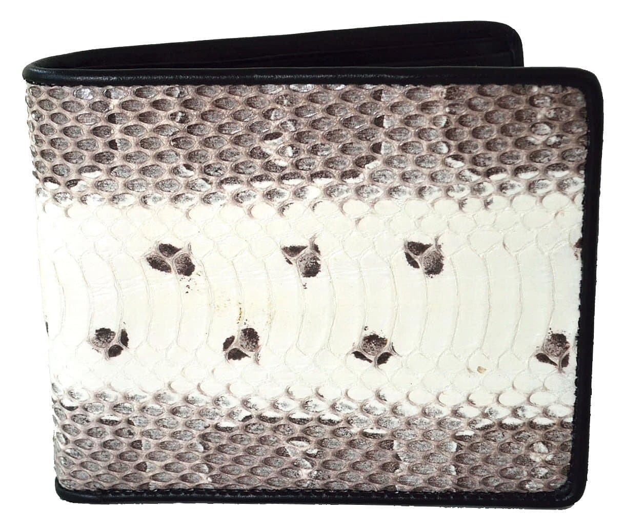 Men's Bifold Python Snake Wallet (Natural White)