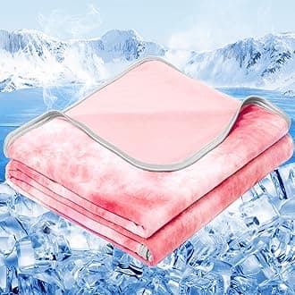 inhand Cooling Blanket Queen Size (90"x90"), Cooling Blankets for Hot Sleepers, Absorbs Heat to Keep Adults Cool for Summer Nights Sweats, Thin Cold Lightweight Blanket for Couch Bed, All Season Use