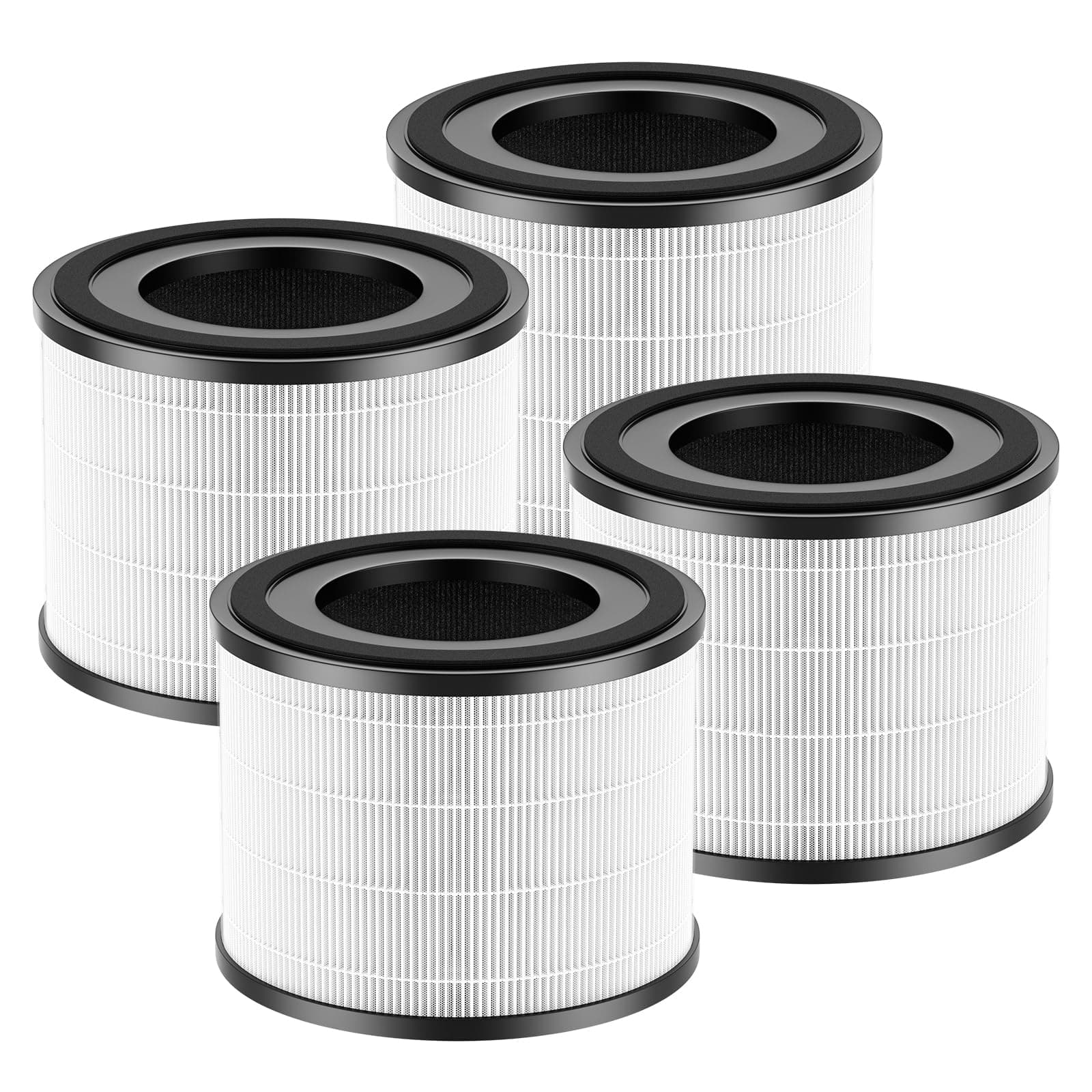 4 Pack AP-S0610L Replacement Filter Compatible with MOOKA AP-S0610L Air Purifier, Efficient Air Filter, 3-Stage Filtration System