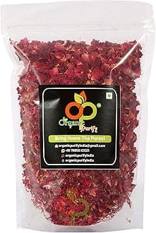 Organic Purify Dry Rose Petals | Gulaab Patti 200GM (100% Edible) Sun-Dried | Herbal Tea | Rich in Vitamin -C | for Beautiful Hair & Skin