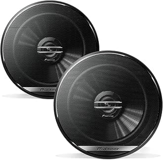 PIONEER G-Series TS-G1620F 6.5” 2-Way Speakers (Pair) – 300W Max, Balanced Sound + Smooth Treble, Great Stock Replacement, High-Efficiency Speaker Designed for OEM Power