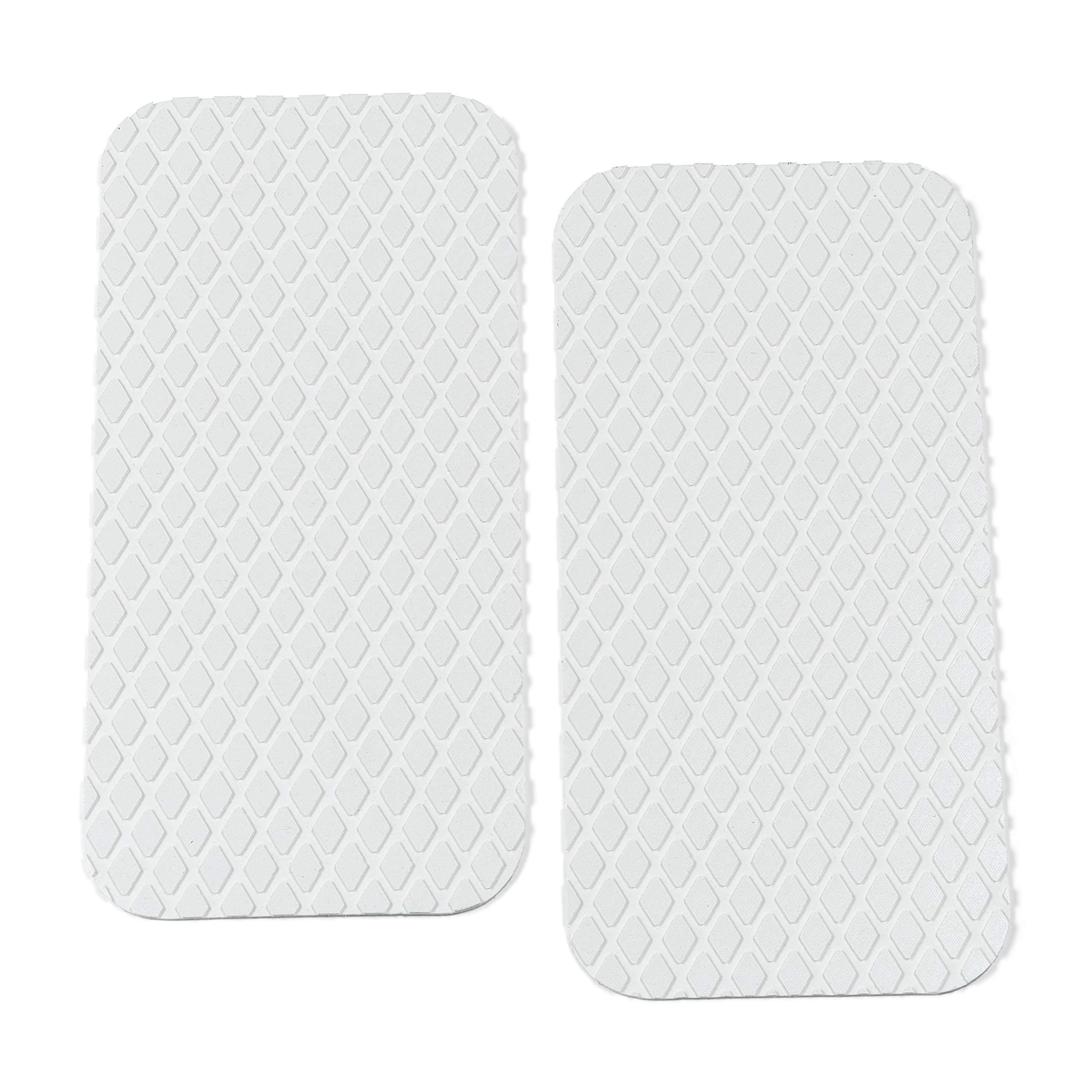 Lewmar Treadmaster Diamond Step Pad, Size 1, Measures 10-34" W x 5-1/4" D, self-Adhesive Backing, Chemical Resistant Nitrite PVC Construction, 2 Pack, White Sand - 2020212501