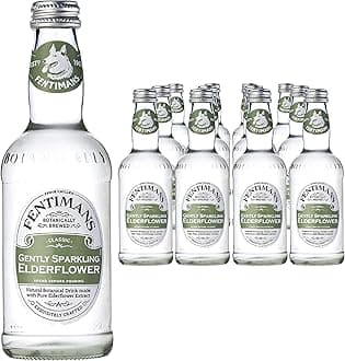 Gently Sparkling Elderflower - Botanically Brewed Drink - Exquisitely Crafted & Refreshing Soft Drinks - Gluten-Free and Vegan Friendly Soft Drinks - 12 x 275ml Bottles