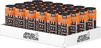 ABE Pre Workout Cans - All Black Everything Energy + Performance Drink, ABE Carbonated Beverage Sugar Free with Caffeine (Pack of 24 Cans x 330ml) (Orange Burst)