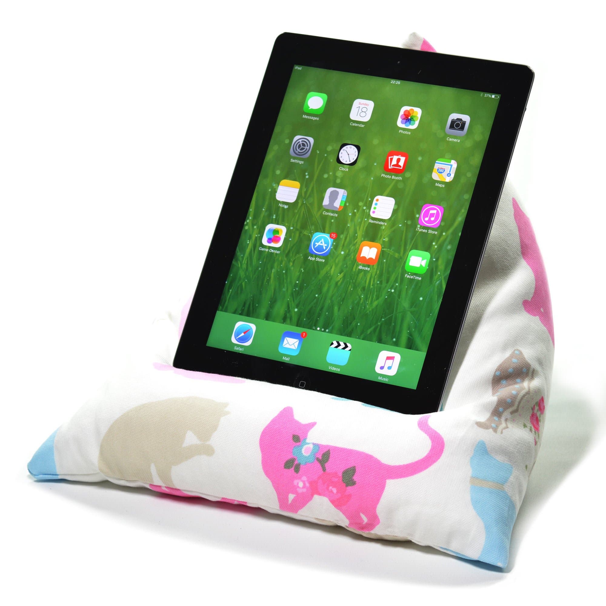 eBean Tablet Cushion - CAT - beanbag stand lap holder suitable for all iPads tablets and ebook readers