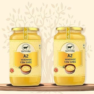 A2 Desi Cow ghee | Vedic Bilona Method|Pure, Natural & Healthy 500ml (Pack of 2)