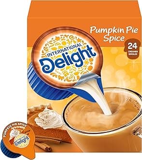 International Delight Coffee Creamer Singles, Pumpkin Pie Spice, 24 Count (Pack of 6)