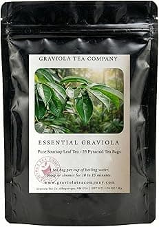 Essential Graviola - 100% pure soursop tea, 25 tea bags