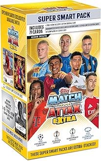 Topps UCL & WUCL Match Attax Extra 2025 Trading & Collectible Card Game (Super Smart Pack)