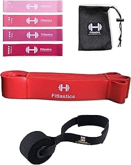 Resistance Loop Bands Set for Squats, Stretching, Strength Training Exercises, HIPS & Glutes Heavy Workouts for Men & Women