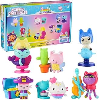 Gabby's Dollhouse, 12-Piece Story Figures Git Pack, with 6 Toy Figures & 6 Dollhouse Accessories Set, Kids Toys for Girls & Boys Ages 3+