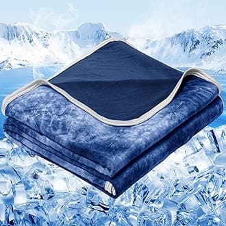 inhand Cooling Blanket Twin Size (60"x80"), Cooling Blankets for Hot Sleepers, Absorbs Heat to Keep Adults Cool for Summer Nights Sweats, Thin Cold Lightweight Blanket for Couch Bed, All Season Use
