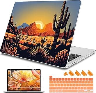 Tuiklol Case for 2022 MacBook Pro 13 Inch M2 Clip, 2021 2020 Release M1 A2338 A2289 A2251, Hard Shell Case for MacBook Pro 13.3" with Touch Bar Fits Touch ID and Retina Display, Cactus & Sand