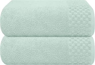 Ultra Soft 2 Pack Oversized Bath Towel Set 28x55 inches, Cotton Large Bath Towels, Highly Absorbant Compact Quickdry & Lightweight Towel, Ideal for Gym Travel Camp Pool - Sea Green