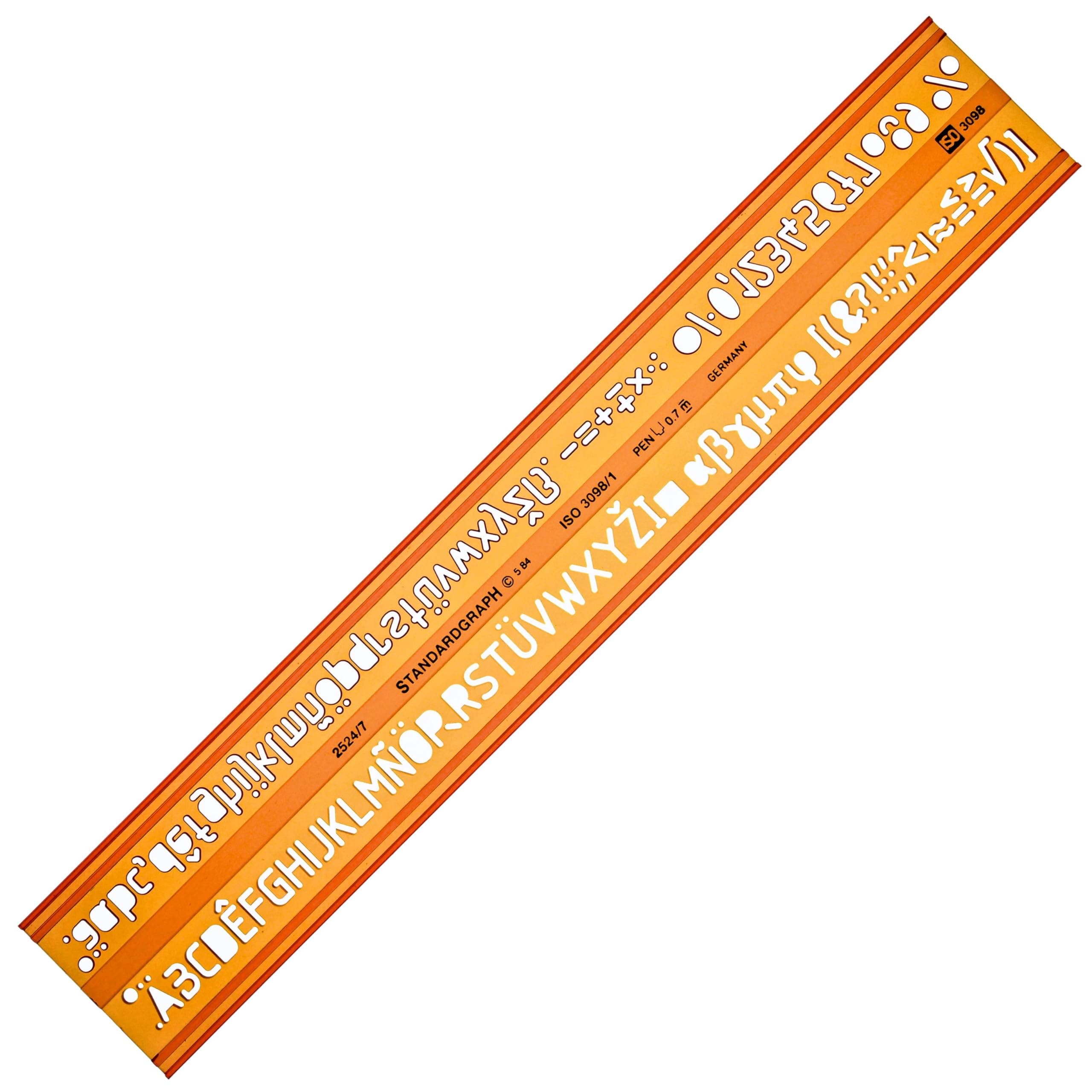 7mm Lettering Letter Guide Drawing Drafting Template Stencil