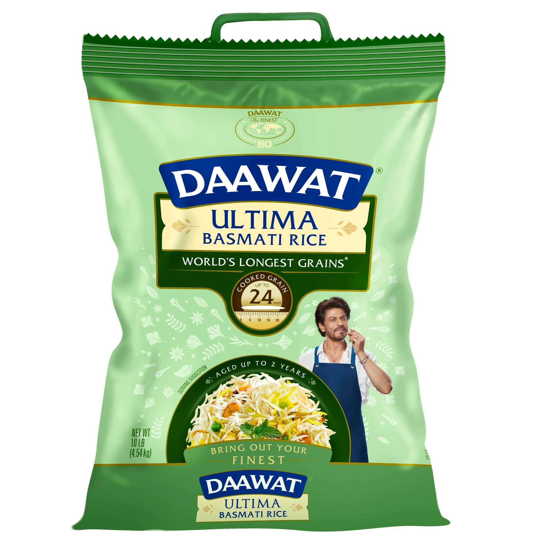 Daawat Ultima Basmati Rice - Authentic Extra Long Grain White Rice, 10 lb Bag