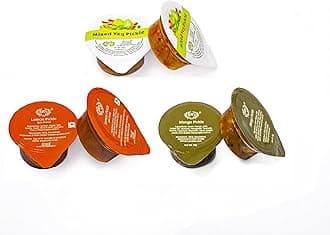 (SR's) ASSORTED(MIX, MANGO & LEMON SWEET) PICKLE 15gm CHOTU PACK (PACK OF 48) & BLISTER PACK,PORTION PACK INDIAN FLAVOR.